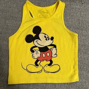 yellow mickey mouse tank top